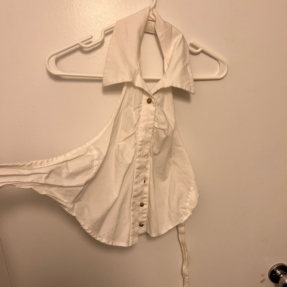 Backless shirt